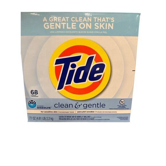 NEW Tide Free Clean & Gentle Powder Laundry Detergent 68 Loads 77 oz - Picture 1 of 1
